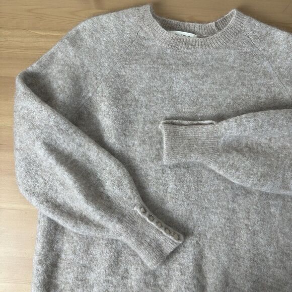 La Maille Sezane Paris Louise Sweater Womens Small Mohair Wool Buttons - Picture 7 of 7